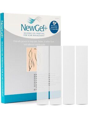 Medical-Grade Silicone Scar Strips, 1" x 6", 4-Pack for Effective Scar Treatment